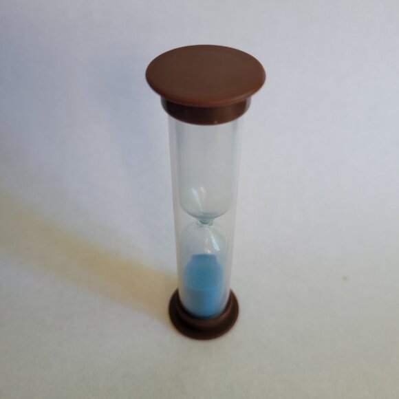 Mysterium Game Sand Timer Replacement Piece Blue Minute Mini Hourglass Plastic G - Picture 5 of 5